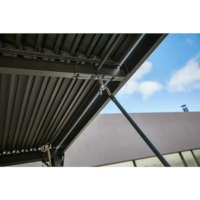 Sunfun Melina Grillpavillon - L x B x H: 160 x 250 x 220 cm, Schwarz - Detailaufnahme