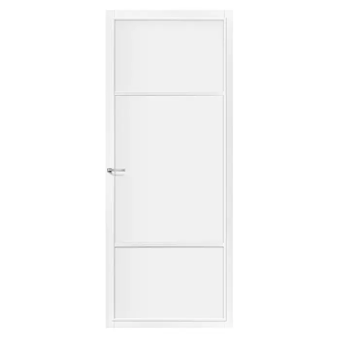 Solid Elements Binnendeur SE 4760 - 88 x 201,5 cm, Draairichting: Links, Wit, Opdek - Vooraanzicht