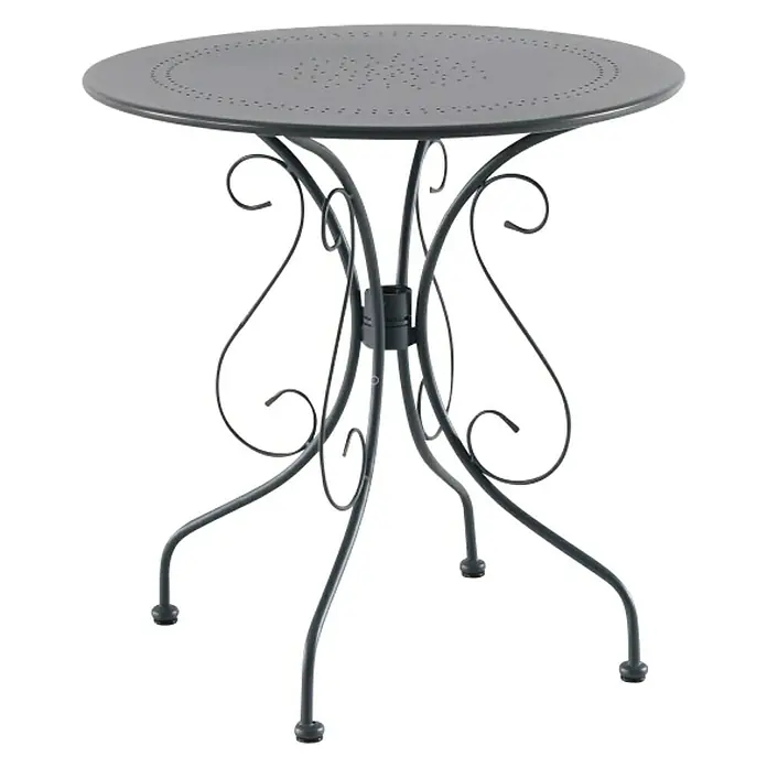 Sunfun Okrugli balkonski stol Isabel - Promjer: 70 cm, Antracit - Pogled sprijeda