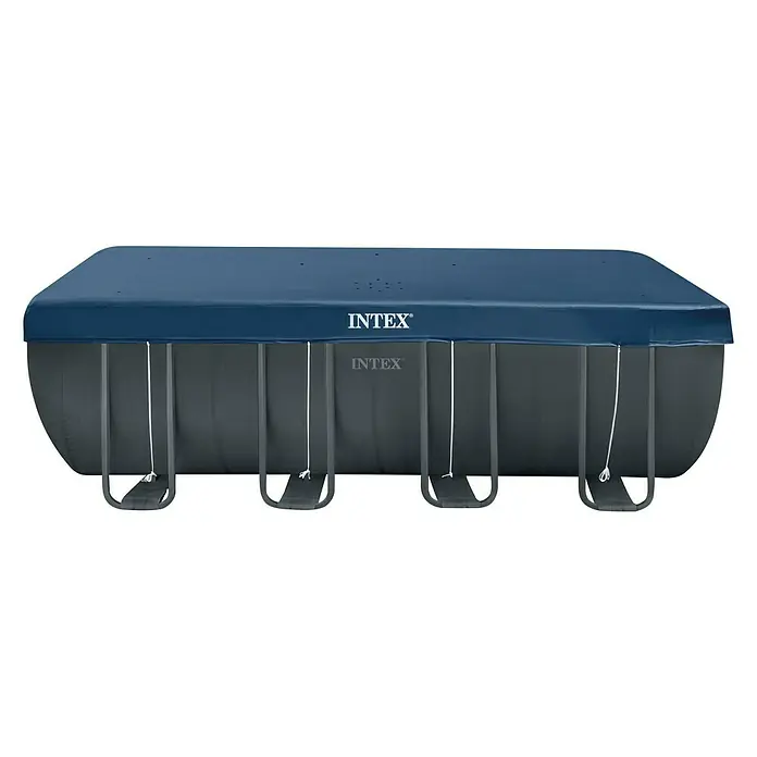 Set bazen s priborom Frame Pool Ultra Quadra XTR - D x Š x V: 549 x 274 x 132 cm, 17.203 l, Tamnosive boje - Pogled sprijeda