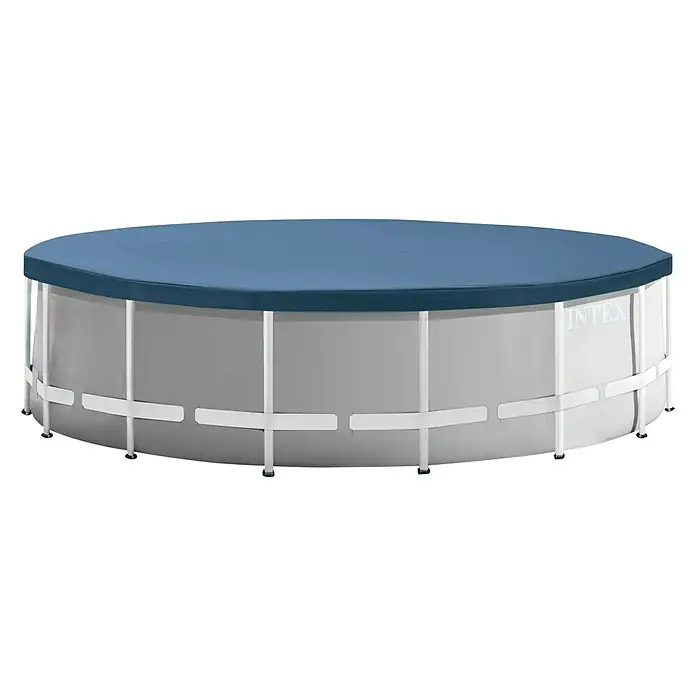 Intex Piscina Frame Prisma - Ø x Al: 457 x 122 cm, 16.805 l, Gris - Vista frontal