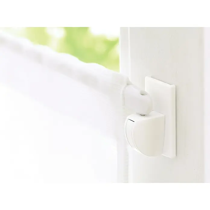 Tesa Powerstrips Gardinenhaken Vario - Selbstklebend, Weiß, Größe: S, 4 Stk. - Stimmungsaufnahme