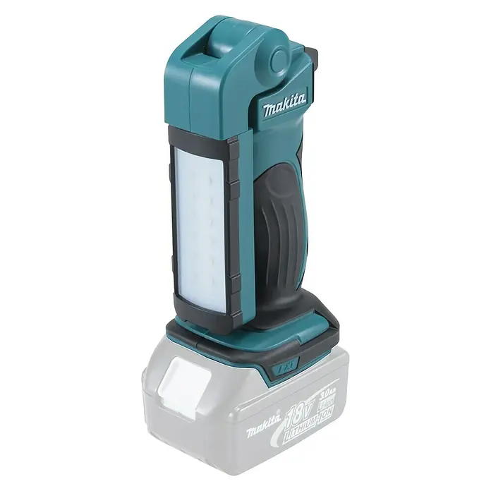 Makita LED-Arbeitsleuchte DML801 - 14,4 V - 18 V, Ohne Akku - Diagonale Ansicht