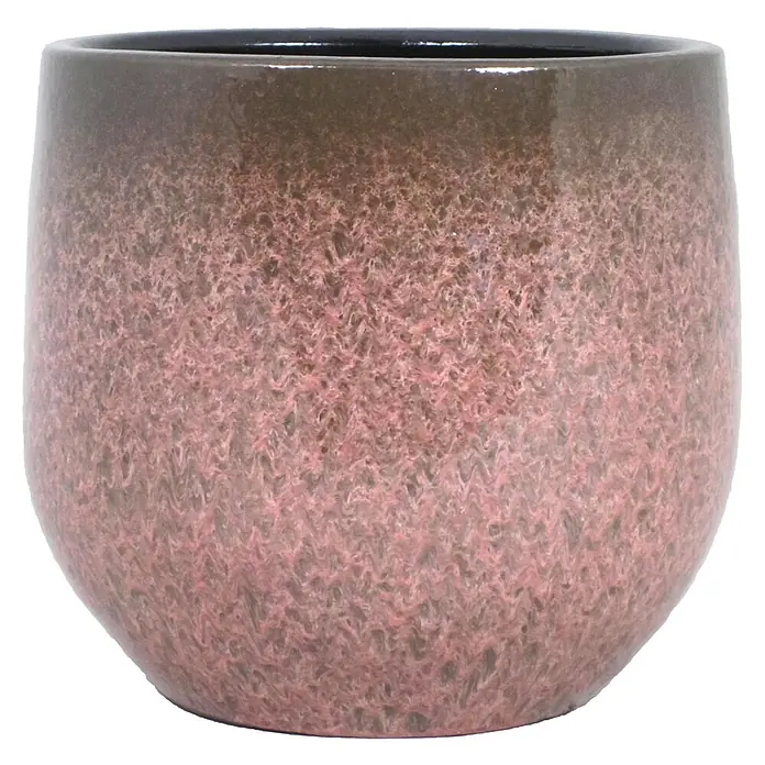 Floran Plantenpot Mandy - Ø x h: 16 x 14 cm, Keramiek, Roze - Vooraanzicht