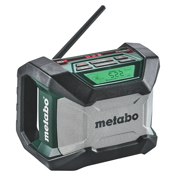 Metabo Akku-Baustellenradio R 12-18 BT - Frequenz: 87,5 - 108,0 kHz (FM) - Diagonale Ansicht