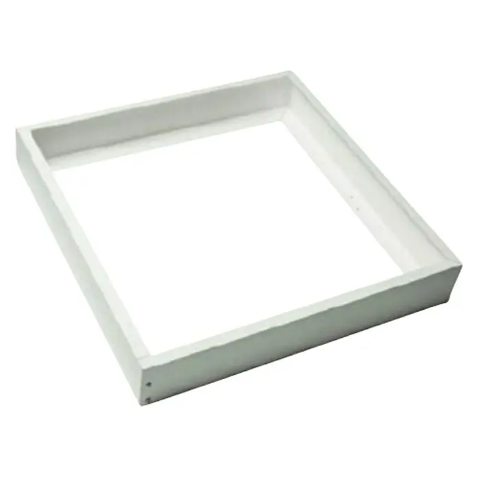 Marco de superficie para panel LED - L x An x Al: 5 x 60 x 60 cm - Vista angular