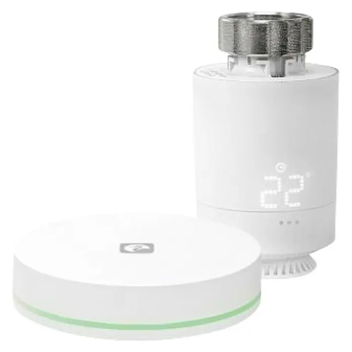 Garza Cabezales del termostato Kit Smart Zigbee - Radiador, ZigBee 3.0 - Vista angular