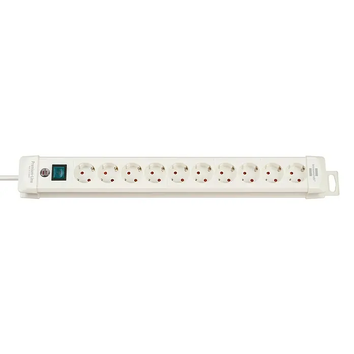 Brennenstuhl Premium-Line Stekkerdoos - Wit - Top-down weergave