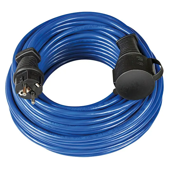Brennenstuhl Verlengkabel Bremaxx - Blauw, 25 m, N05V3V3-F3G1,5 - Diagonaal zicht