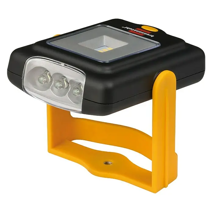 Brennenstuhl Led-zaklamp - Zwart, Geel, 200 lm - Diagonaal zicht