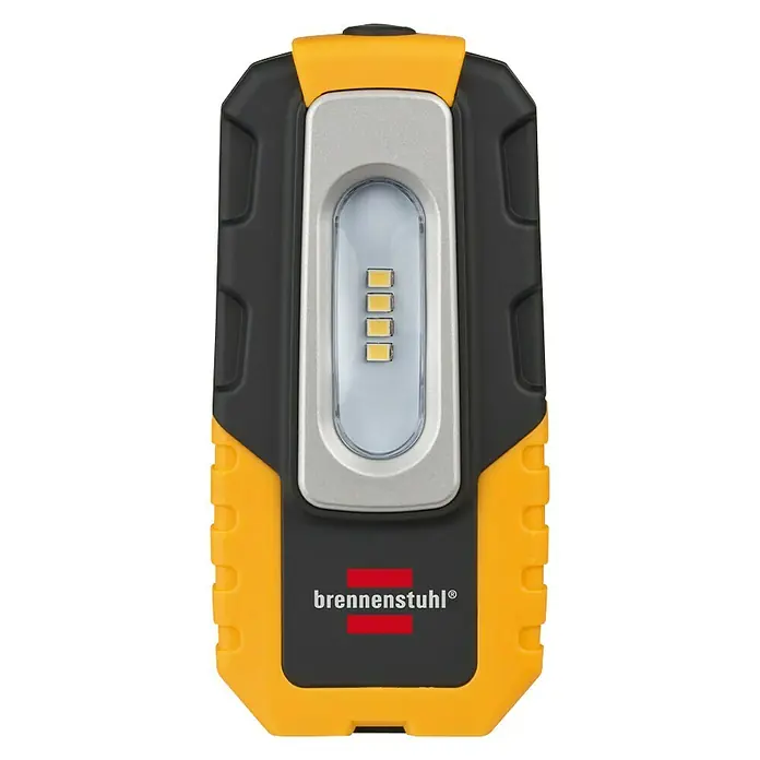 Brennenstuhl Led-zaklamp - Geel, Zwart, 200 lm - Vooraanzicht