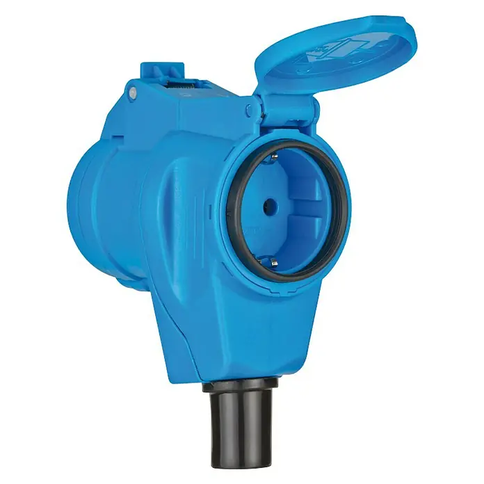 Brennenstuhl CEE-stekker haakse koppeling - 230 V, IP44 - Diagonaal zicht