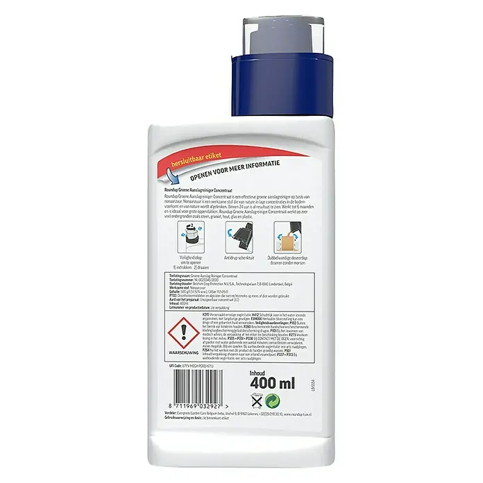 Roundup Groene aanslagreiniger - 400 ml - Achteraanzicht
