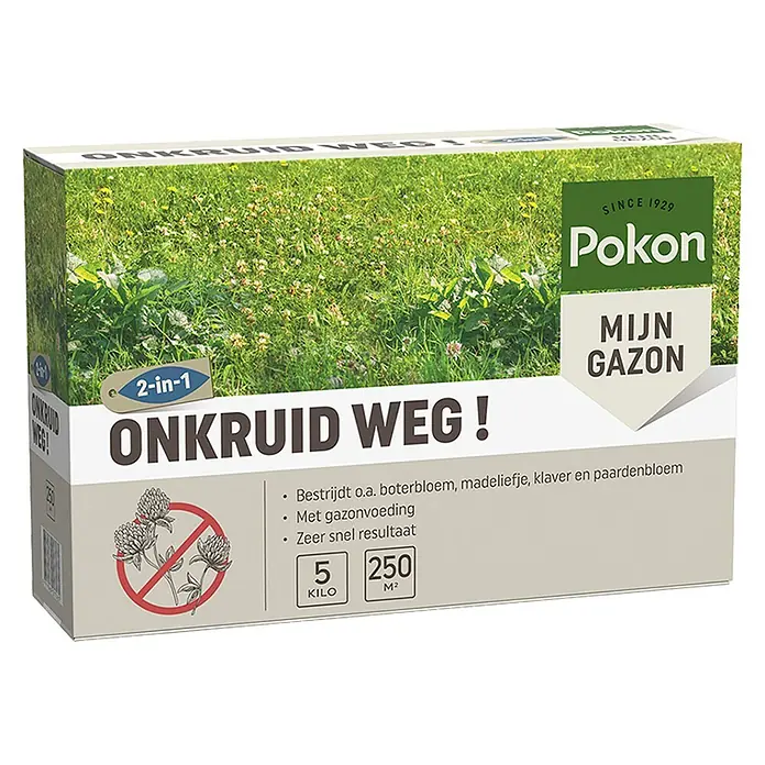 Pokon Onkruidbestrijding - Gazon, 250 m² - Diagonaal zicht