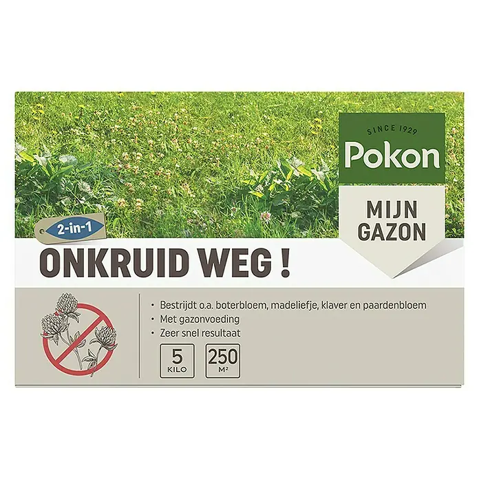 Pokon Onkruidbestrijding - Gazon, 250 m² - Vooraanzicht