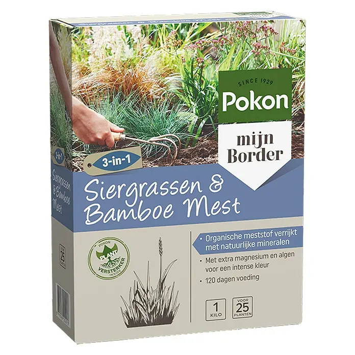 Pokon Meststof voor bamboe en grassen - 1 kg - Diagonaal zicht