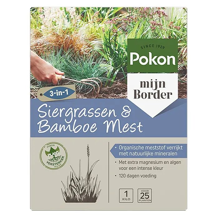 Pokon Meststof voor bamboe en grassen - 1 kg - Vooraanzicht