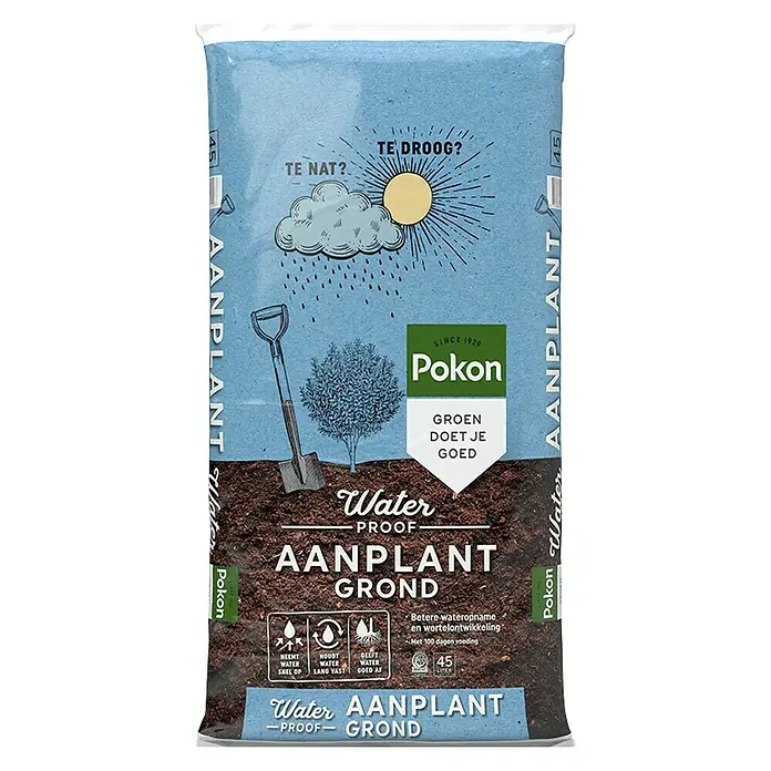 Pokon Turfvrije tuinaarde Aanplantgrond Waterproof - 45 l - Vooraanzicht