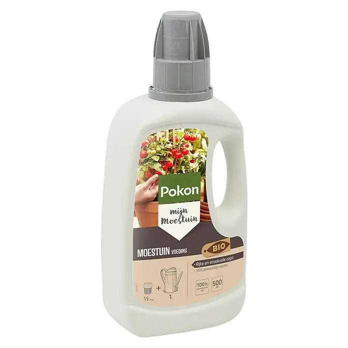 Pokon Vloeibare meststof Bio Moestuin Voeding - 500 ml, Geschikt voor: Groente - Diagonaal zicht