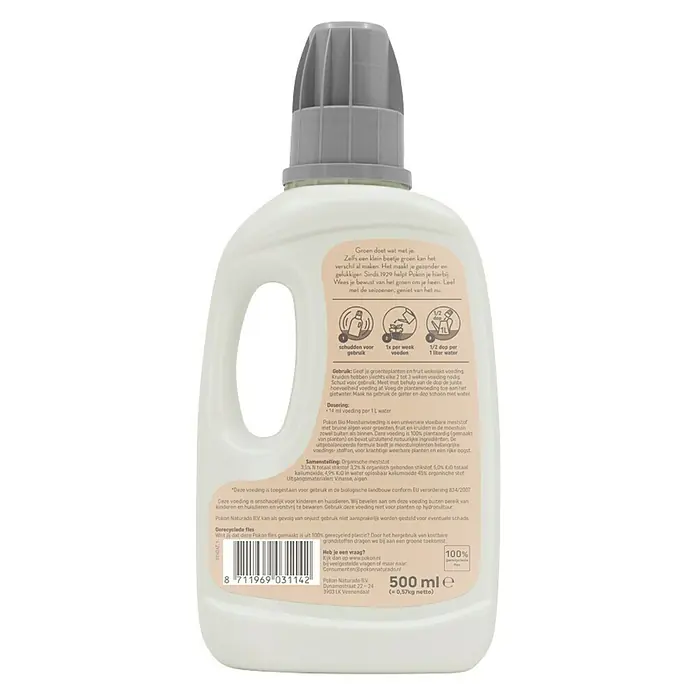 Pokon Vloeibare meststof Bio Moestuin Voeding - 500 ml, Geschikt voor: Groente - Achteraanzicht