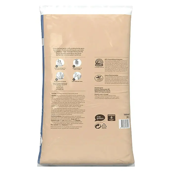 Pokon Bio-tuinaarde - 30 l - Achteraanzicht