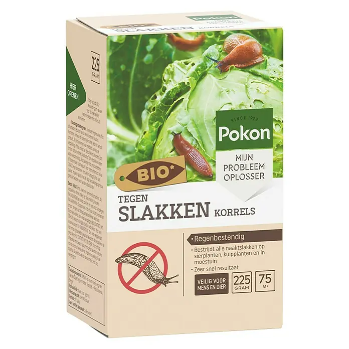 Pokon Slakkenkorrels BIO - 225 g - Diagonaal zicht