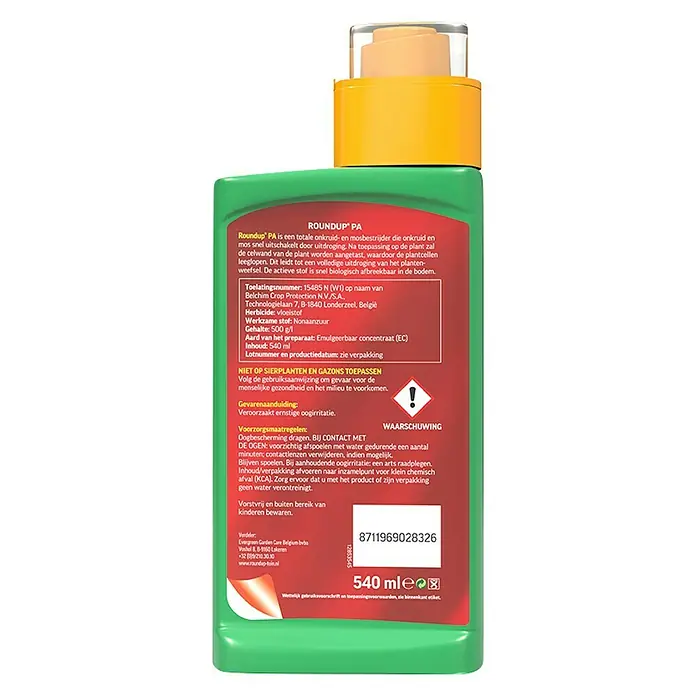 Roundup Onkruidbestrijding - 540 ml - Achteraanzicht