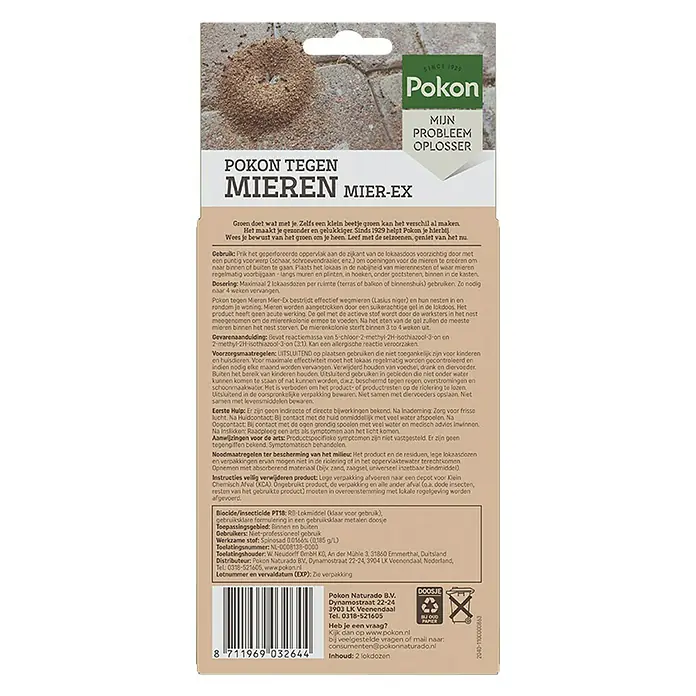 Pokon Mierenlokdozen - 2 stk. - Achteraanzicht