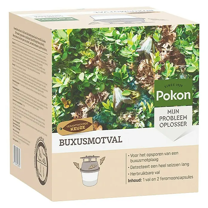 Pokon Buxusmotval - 3-delig - Diagonaal zicht