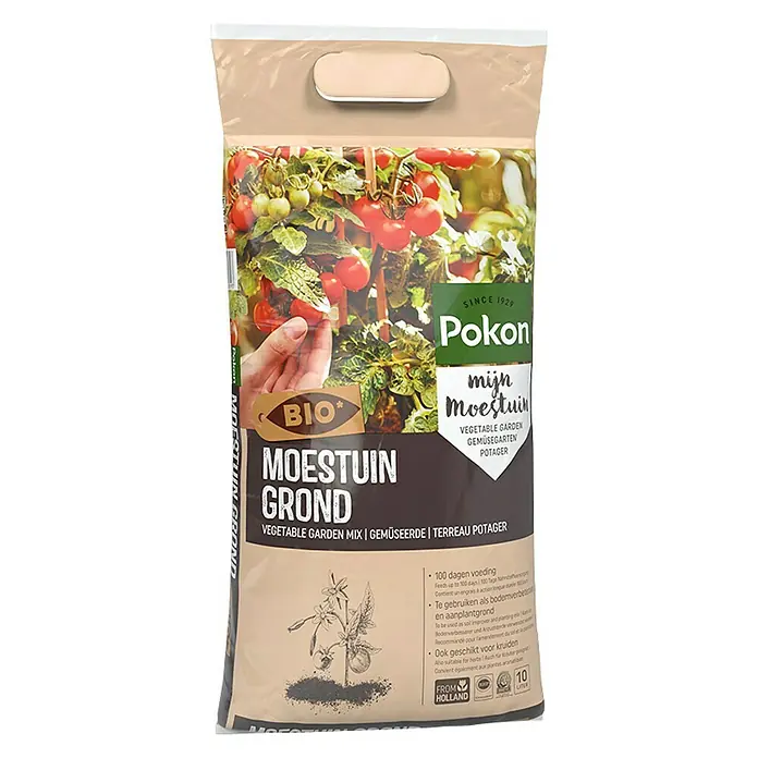 Pokon Bio-tomaten- en moestuingrond - 10 l - Vooraanzicht