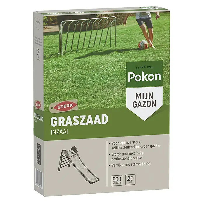 Pokon Gazonzaad Inzaai - 500 g - Diagonaal zicht
