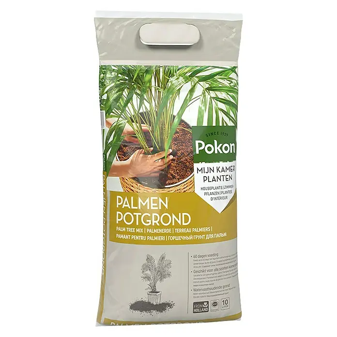Pokon Grond voor groene planten en palmen - 10 l - Vooraanzicht