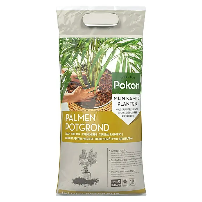 Pokon Grond voor groene planten en palmen - 10 l - Vooraanzicht