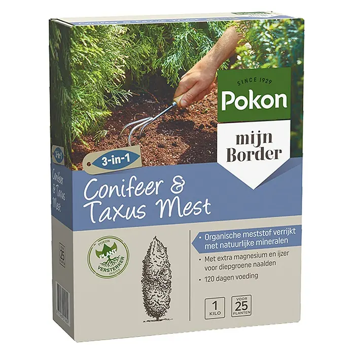 Pokon Dennen- en coniferenmest - 1 kg - Diagonaal zicht