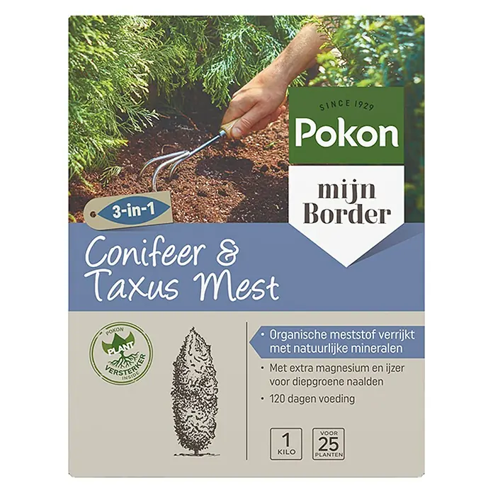 Pokon Dennen- en coniferenmest - 1 kg - Vooraanzicht