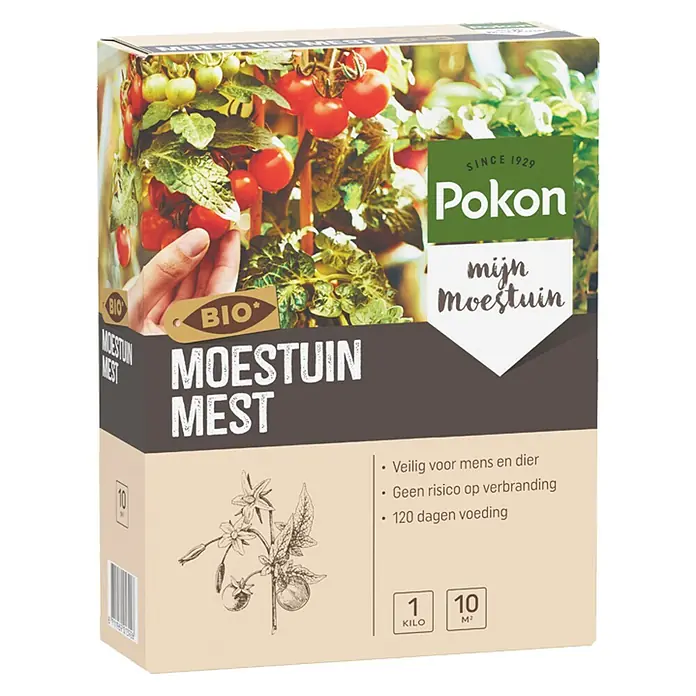 Pokon Bio-meststof voor tomaten - 1 kg - Diagonaal zicht