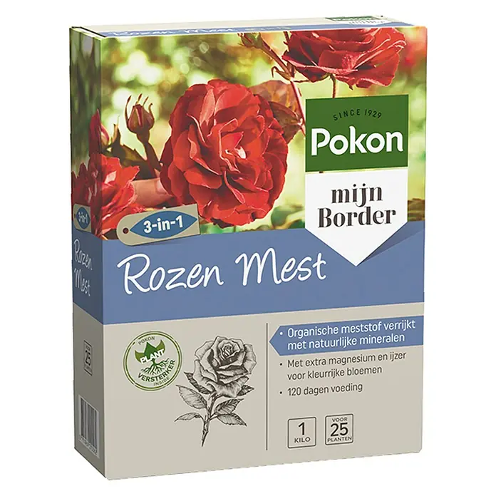 Pokon Rozenmest - 1 kg - Diagonaal zicht