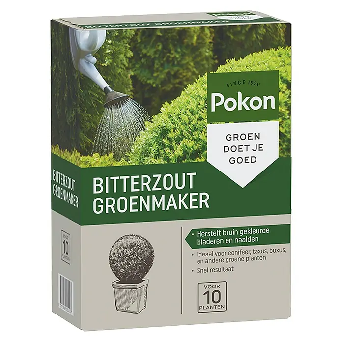 Pokon Bitterzout Groenmaker - 500 g, Inhoud voldoende voor ca.: 10 planten - Diagonaal zicht