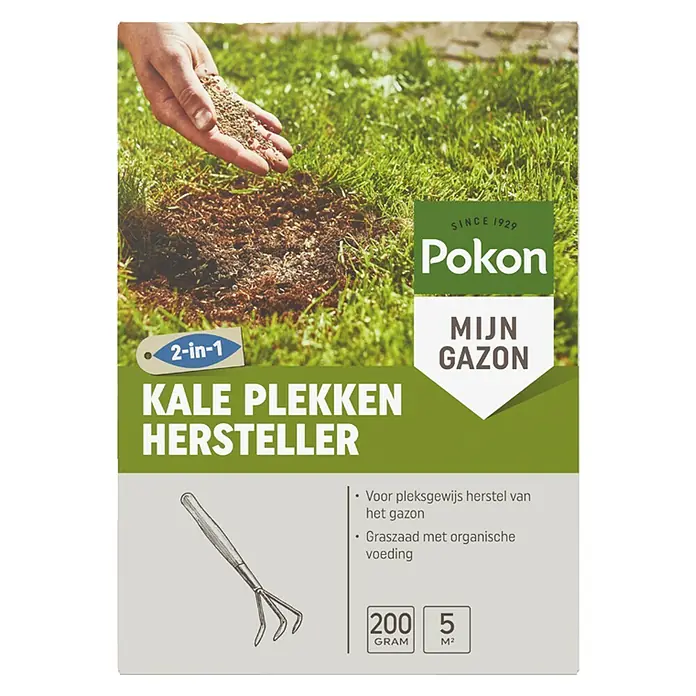 Pokon Gazonzand Kale Plekken Hersteller - 200 g - Vooraanzicht