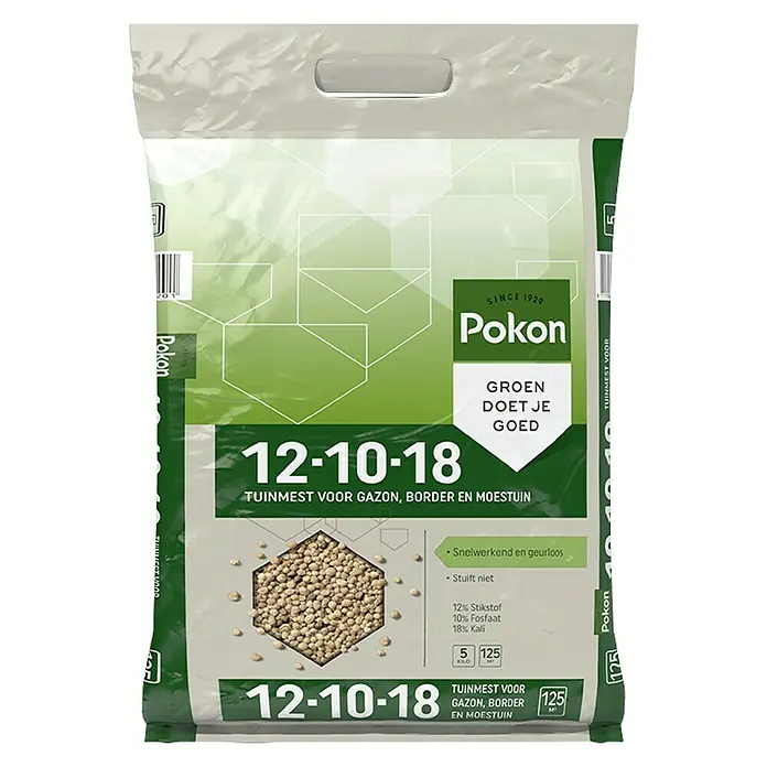 Pokon Universele tuinmest 12-10-18 - 5 kg, Inhoud voldoende voor ca.: 125 m² - Vooraanzicht