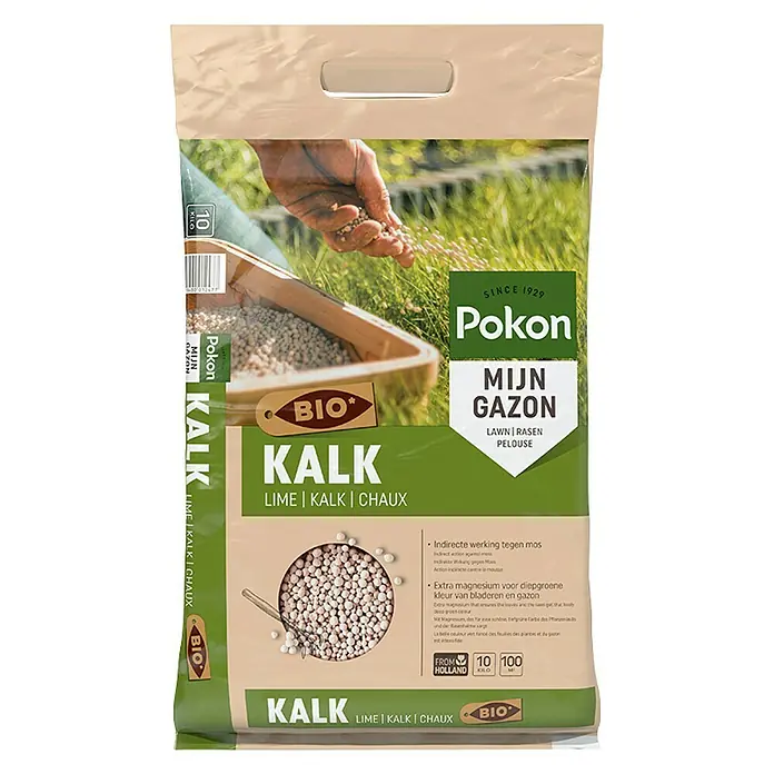 Pokon Tuin- en gazonkalk - 10 kg, Inhoud voldoende voor ca.: 100 m² - Vooraanzicht