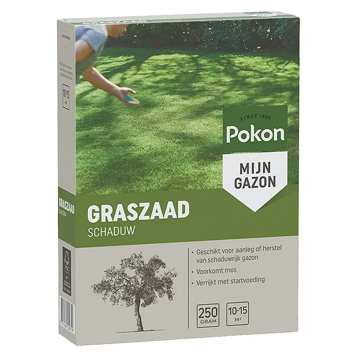 Pokon Schaduwgazonzaad - 250 g, 10 m² - 15 m² - Diagonaal zicht