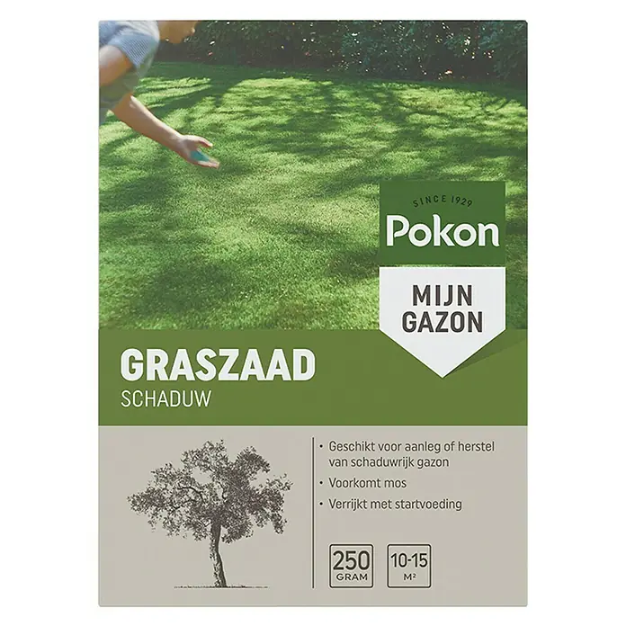 Pokon Schaduwgazonzaad - 250 g, 10 m² - 15 m² - Vooraanzicht