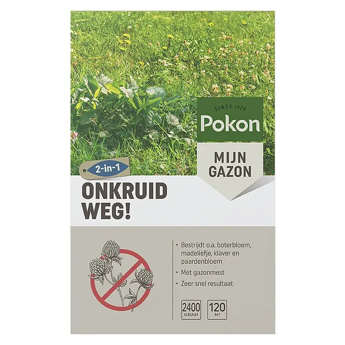 Pokon Onkruidbestrijding - Gazon, 120 m² - Vooraanzicht