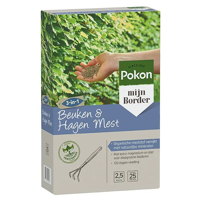 Pokon Meststof voor struiken en hagen - 2,5 kg - Diagonaal zicht