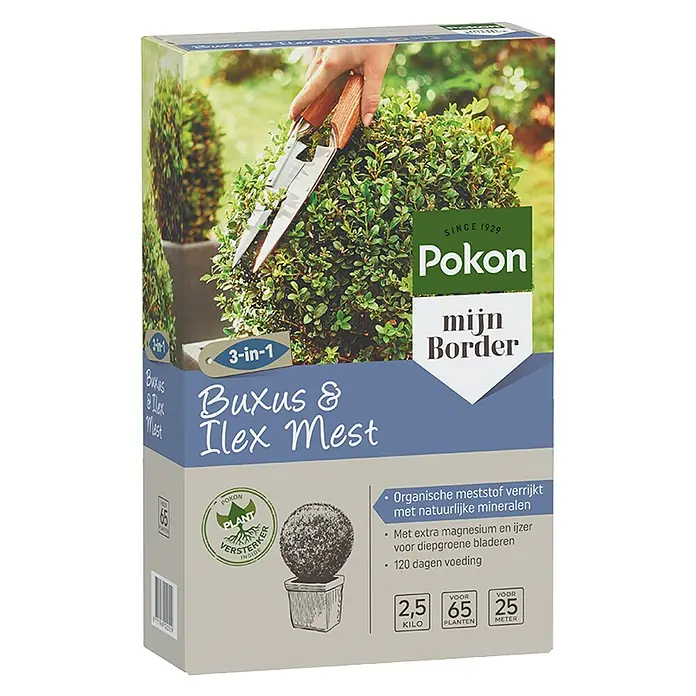 Pokon Buxusmeststof - 2,5 kg - Diagonaal zicht