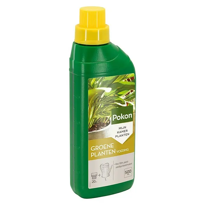Pokon Vloeibare meststof Groene Planten Voeding - 500 ml, Geschikt voor: Groene planten - Diagonaal zicht