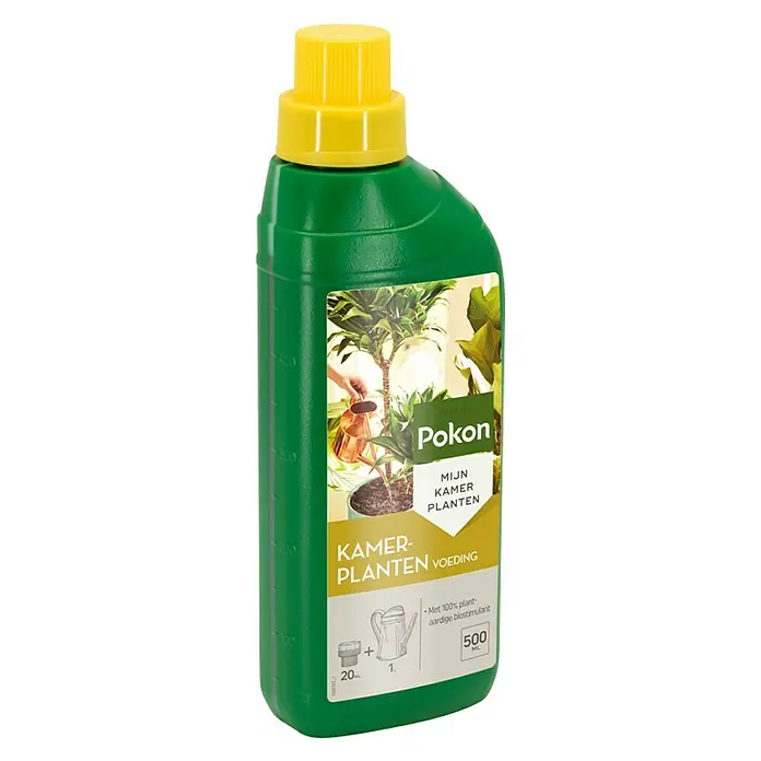 Pokon Kamerplanten Voeding - 500 ml, Vloeibare meststof - Diagonaal zicht