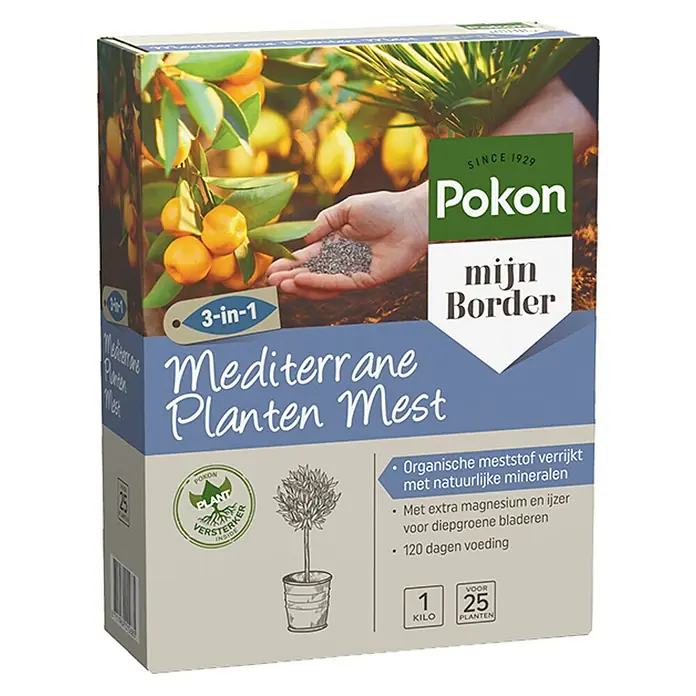 Pokon Mediterrane plantenmest - 1 kg - Diagonaal zicht