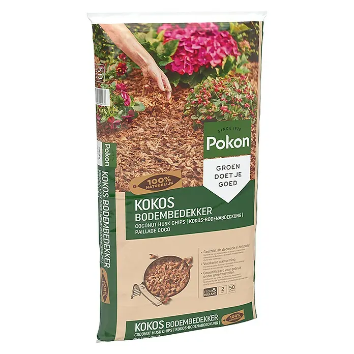 Pokon Bodembedekking - 50 l, Bestanddelen: Kokosvezels - Diagonaal zicht
